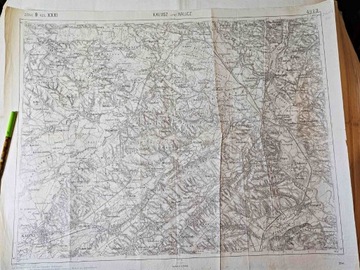 Stara mapa Kałusz un Halicz 1914 rok