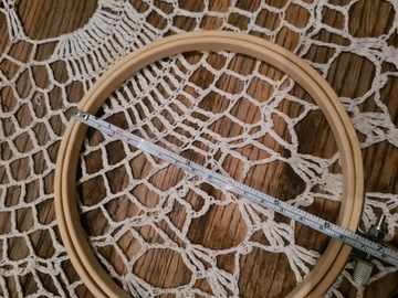 Tamborek do haftowania haft regulowany bambusowy