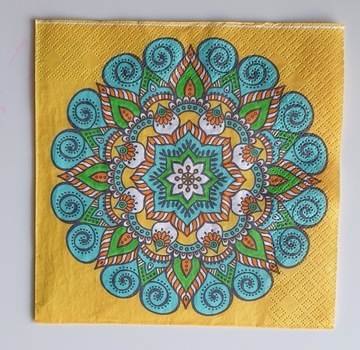 Serwetka papierow 33 x 33cm 1szt Mandala decoupage