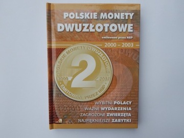 Monety 2 zł 2000 do 2003 w klaserze