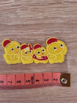 Naprasowanka kaczki żółte dla dziecka na ubranie