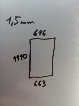 Blacha kwasoodporna 1.5 mm 316 formatka 1000x500