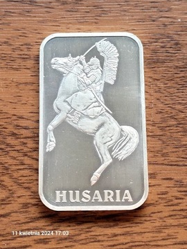 Husaria sztabka 1oz oksyda Srebrna Uncja