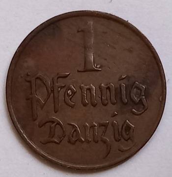 Likwidacja zbioru  - 1 Pfennig Danzig  1923 r.