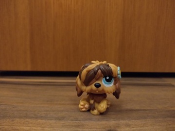 Littlest pet shop piesek z kwiatkiem