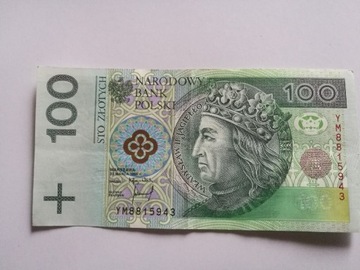 100 złoty 1994 seria YM