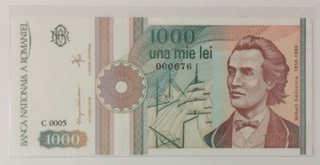 1000 Lei Rumunia 1991