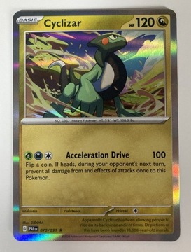 Pokemon TCG Paldean Fates: Cyclizar Holo 070/091