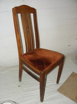 stare krzesło przedwojenne dębowe 