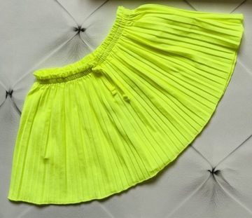 Spódnica plisowana neonowa neon