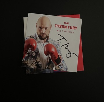 Tyson Fury - oryginalny autograf!