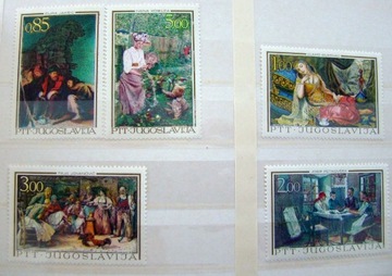 Malarstwo, Jugosławia Mi. 1257 - 61**.
