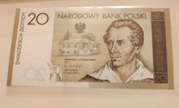Banknot kolekcjonerski Juliusz Słowacki 20