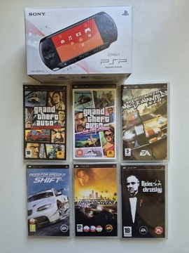 Psp Street 1004 idealny stan + 6 gier