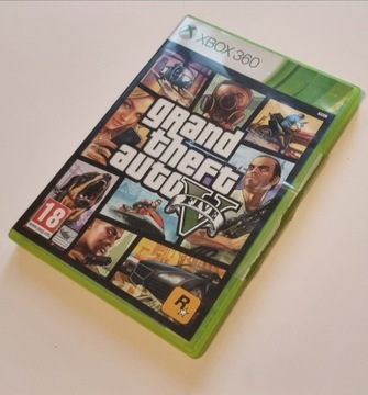 Grand Theft Auto 5 GTA 5 xbox 360 cały komplet z mapą 