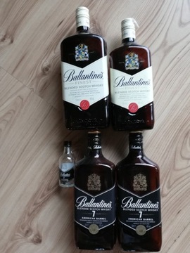 Butelki po Ballantine's  whisky 1 L - 700 mm. 4  sztuki