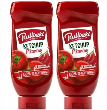 Pudliszki KETCHUP Pikantny 2*990g