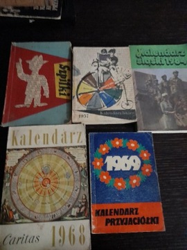 Stare kalendarze, zestaw 1957 - 1984