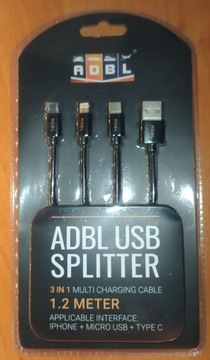 ADBL USB SPLITTER 1,2M 