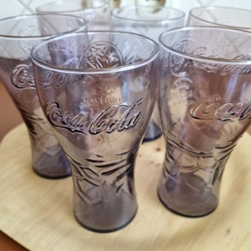 Oryginalne logowane szklanki coca cola