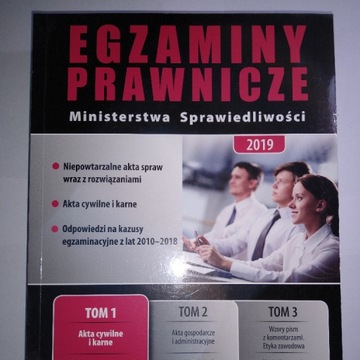 Egzaminy prawnicze Ministerstwa Sprawiedliwości 1