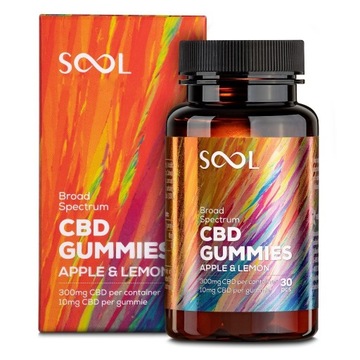 CBD Gummies 300 mg 30 pcs | SOOL (Pack of 10)
