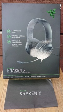 Słuchawki gamingowe KRAKEN X mało używane