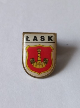 Herb miasta i gmina Łask przypinka pin odznaka