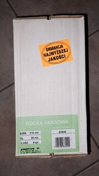 Papier do FAKSu nowy - 24 rolki, 30mb, szer 210mm 