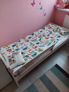 Łóżko dziecięce Ikea Kritter 70x160 białe.