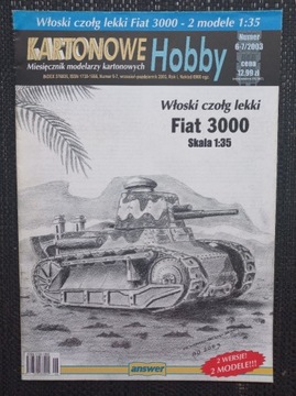 Karton. Hobby  2003\6-7 Włoski czołg Fiat 3000