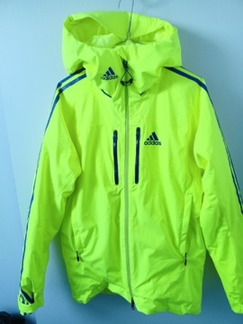 Kurtka adidas narciarska S/M 36-38 żółta neonowa 