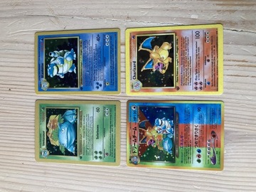 Charizard Base Set karta Pokemon 4-karty