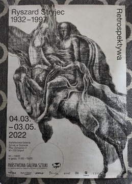 Plakat wystawa Ryszard Stryjec 2022 dekoracja