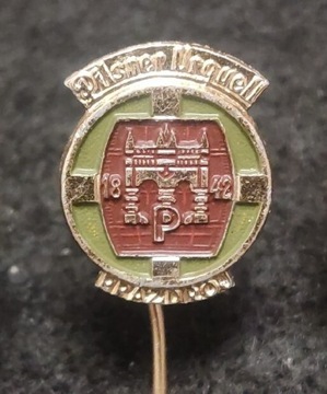 Pilsner Urquell - przypinka odznaka lakier