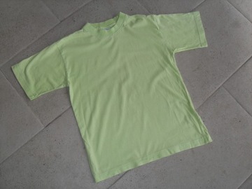 T-SHIRT DLA CHŁOPCA PASTELOWA ZIELEŃ ROZM. 140