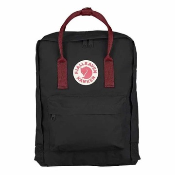 Plecak Szkolny Fjallraven Kanken Black-Ox Red 16L