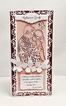 Kartka na Rubinowe Gody, 40 rocznicę ślubu