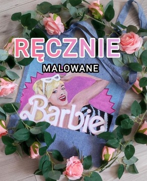 Ręcznie malowana torebka Barbie Movie