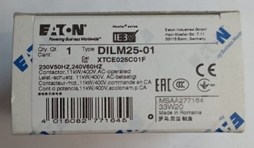 Stycznik mocy EATON DILM25-01cewka 230V 50HZ