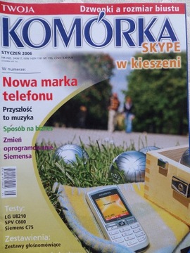 MOJA KOMÓRKA- 2006 rok , miesięcznik -12 egzempl