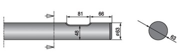 Grot do młota hydraulicznego RAMMER S 23 szpicak