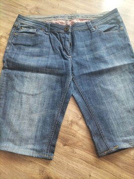 Rybaczki damskie. Bermudy jeansy. Crafted. XL 