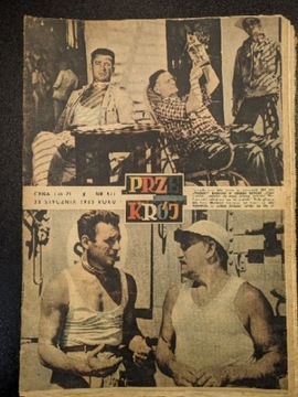 Przekrój Styczeń 1955 Yves Montand , Alicja w Krainie czarów , Meissner