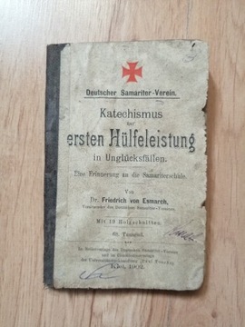 Stara niemiecka instrukcja pierwszej pomocy 1902r