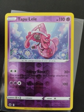 Crown Zenith - Tapu Lele rare Reverse Holo