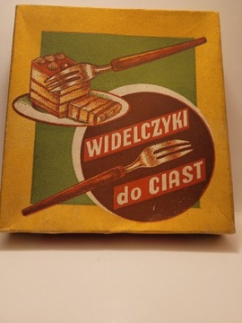 Widelczyki do ciast 6 szt Bydgoszcz lata 90 PRL 