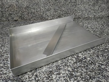 Blacha aluminiowa 60x40x6cm 3 ranty z zamknięciem