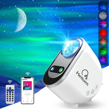 Lampka Projektor dla Dzieci Głośnik Bluetooth LED