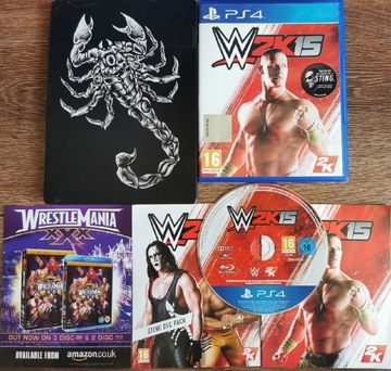 WWE 2K15 na PS4. Komplet + Steelbook unikat. 